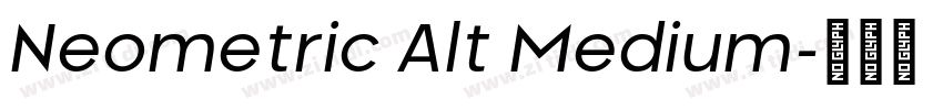 Neometric Alt Medium字体转换